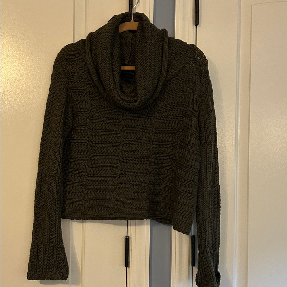 Alice + Olivia Olive Knit Sweater